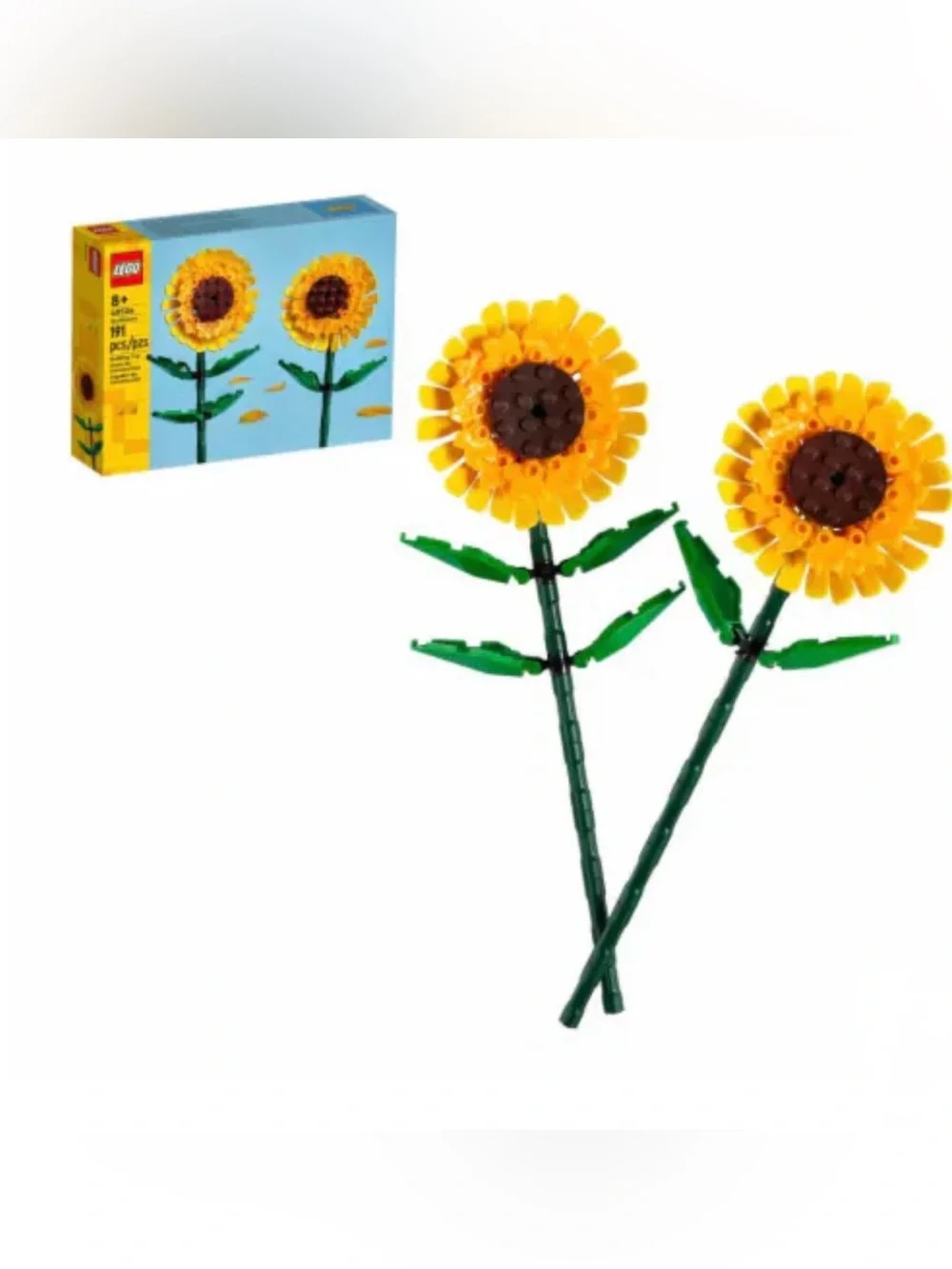 Lego Sunflower Display Kit - Yellow & Green